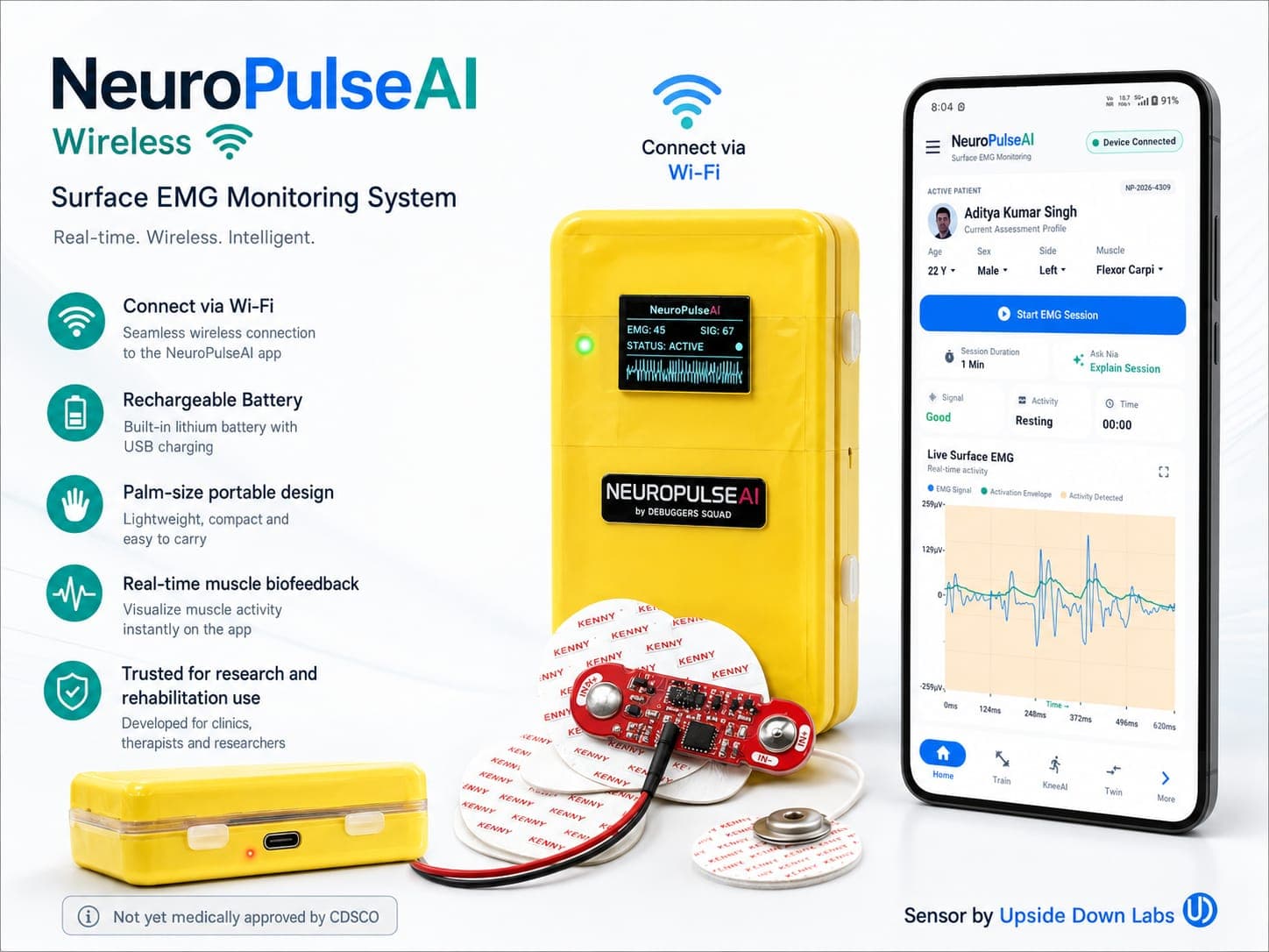 NeuroPulseAI device app connectivity overview